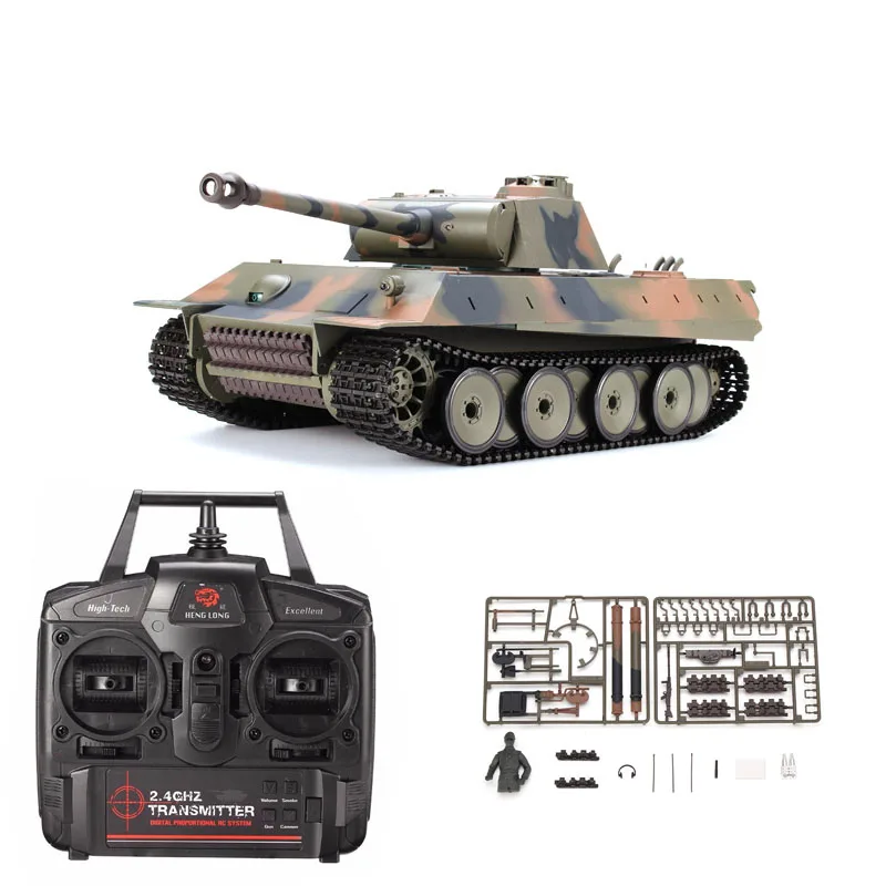 Heng Long 1/16 2,4G 3819-1 немецкая пантера Снежный Барс боевой танк rc танк