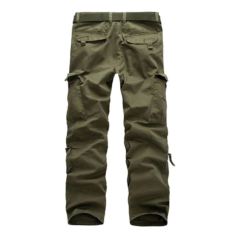 Брюки карго мужские свободного покроя хлопок мешковатые тактические штаны стиль
