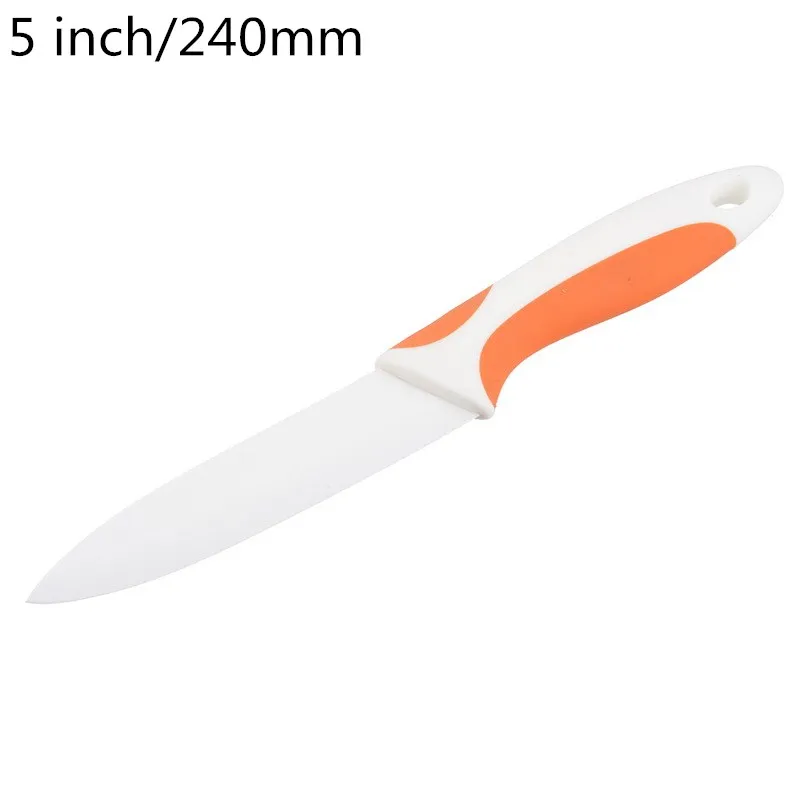 5 inch orange 3/4/5 дюймов белый красочной ручкой Керамика нож для очистки овощей Кухня Пособия по кулинарии инструмент Кухня ножи Одежда высшего качества Керамика Ножи - Цвет: 5 inch orange
