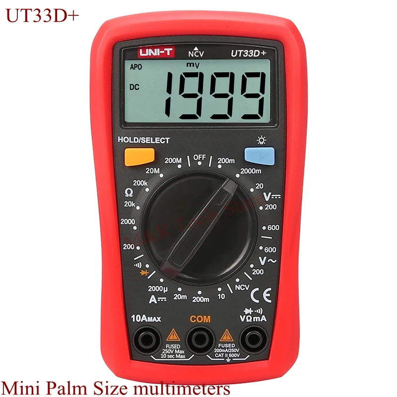 Цифровой мультиметр UNI T UT33D + 1999 отсчетов AC/DC|digital multimeter|uni-t ut33dmultimeter digital |