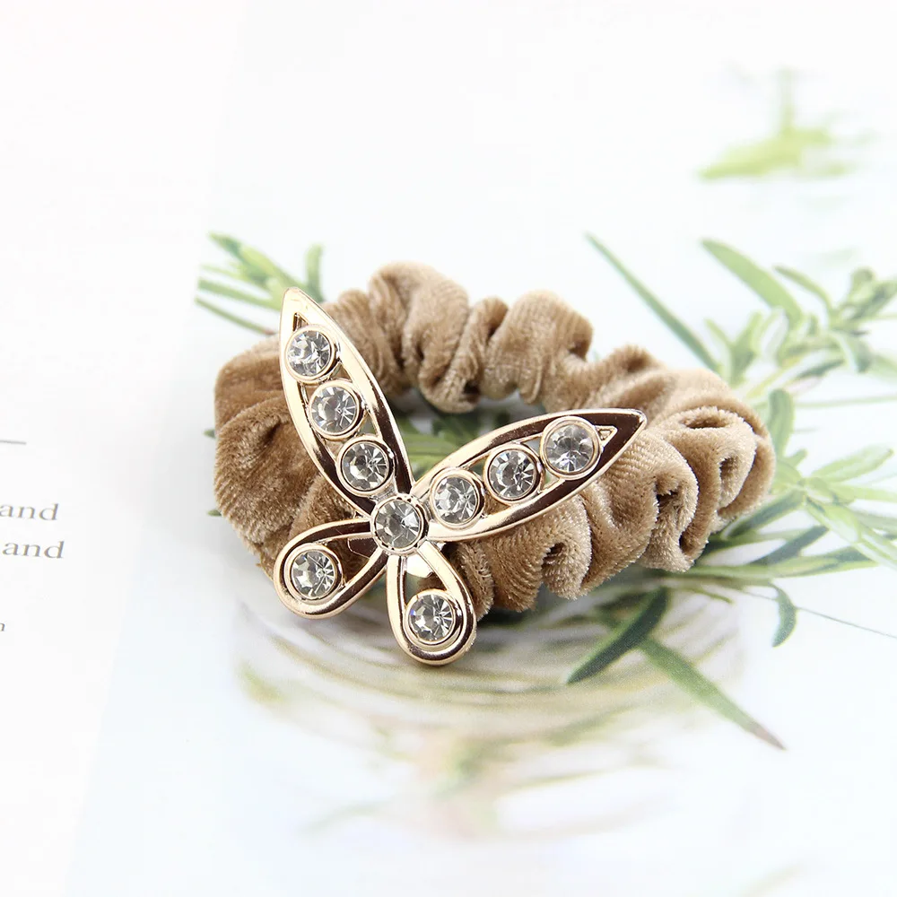 Корейский Modis женщин обувь для девочек резинки волос галстук Резинки стразы