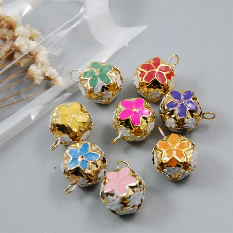 20 шт. цветные железные колокольчики для украшения новогодней елки DIY подвески в