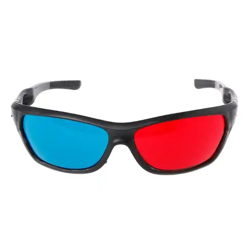 Универсальные 3D-очки в белой и Красной оправе, анаглифные 3D-очки для фильмов, игр, DVD, ТВ, VR и AR