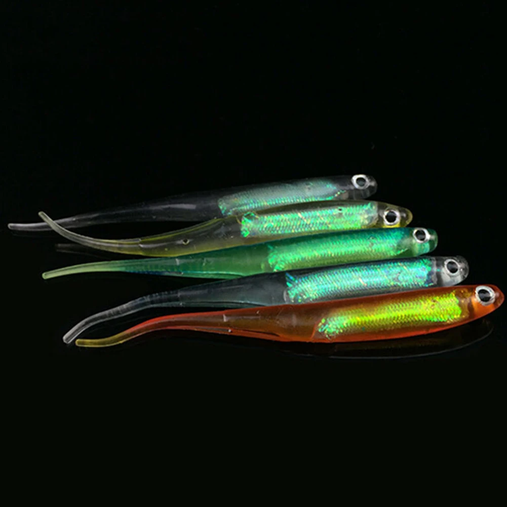 5 шт. 3D многоцветная игла рыболовные приманки 10 см ПВХ мягкие снасти Pesca | Спорт и