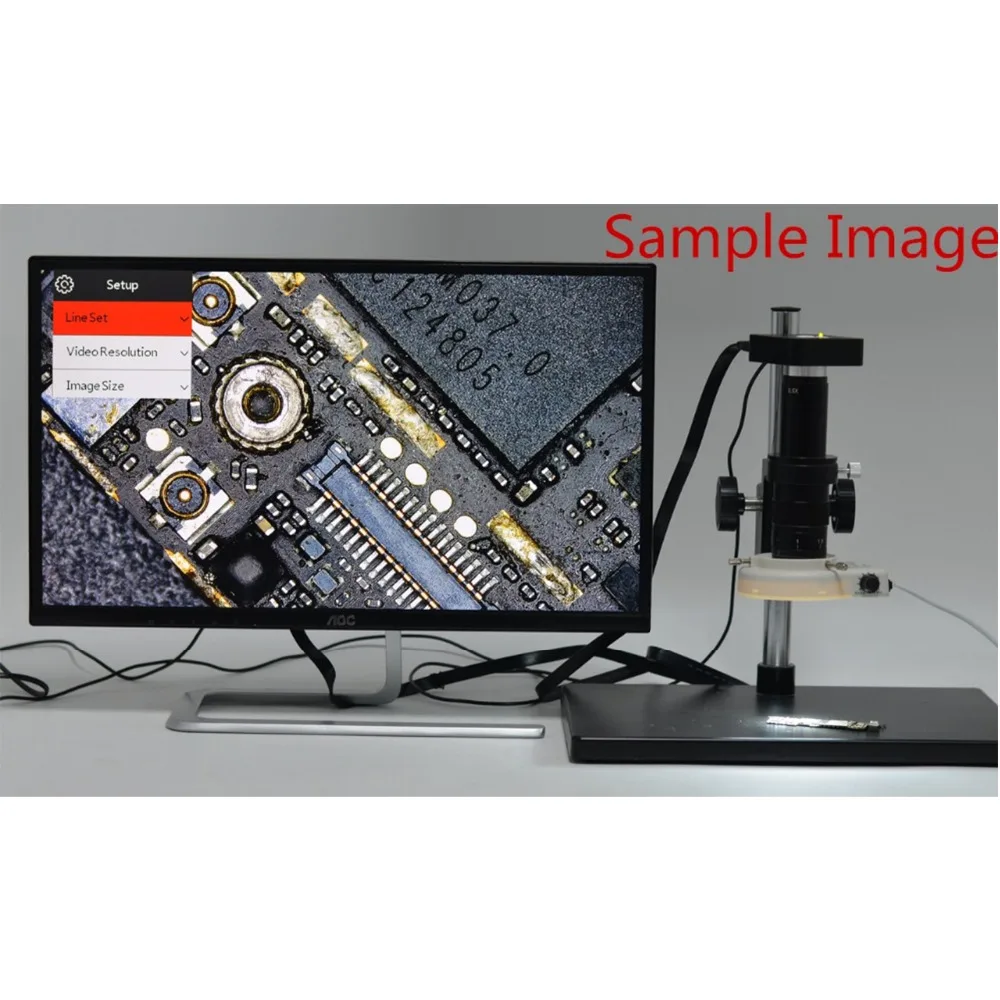 1080P 60FPS 2K 21MP 100X 180X 200X 300X C Mount объектив HDMI USB промышленный электронный цифровой