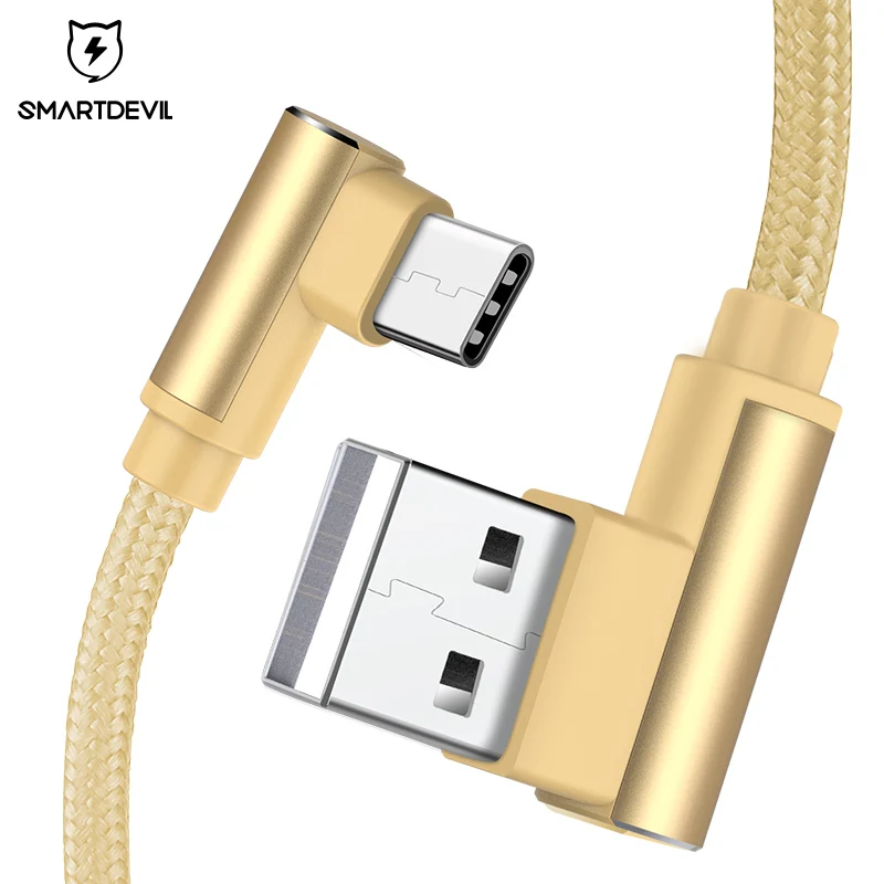 USB-кабель SmartDevil TypeC для быстрой зарядки кабель USB C в нейлоновой оплетке Samsung Galaxy S9 8