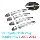 Для Toyota Noah Toyota Voxy Esoure Nav1 2001 - 2013 хромированная крышка ручки двери автомобиля накладка набор аксессуаров наклейка стайлинга автомобилей