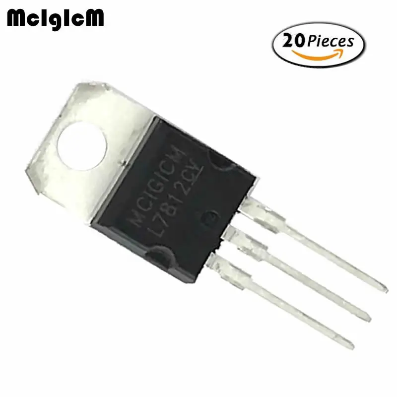 Mcigicm 20 штук 7812 L7812CV L7812 к 220 12 В регулятор напряжения|voltage regulator|12v voltage regulatorvoltage regulator