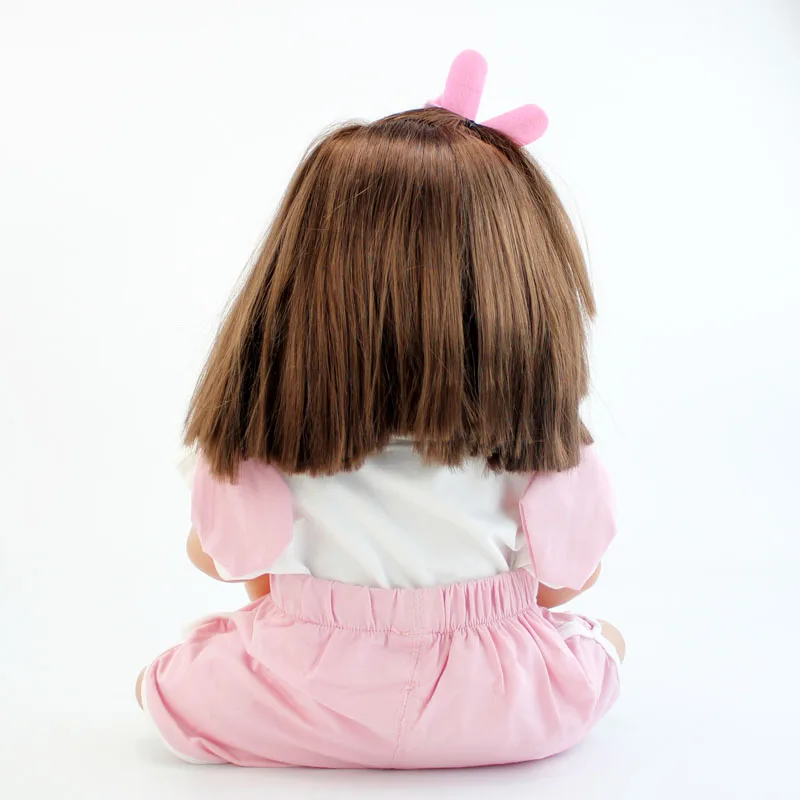 BZDOLL 22 &quotполностью силиконовый новорожденный девочка Кукла Реалистичная