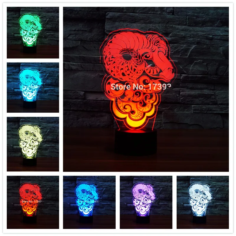 Новинка ПВХ 3d лампа пластиковый ночник для детской спальни светильник с