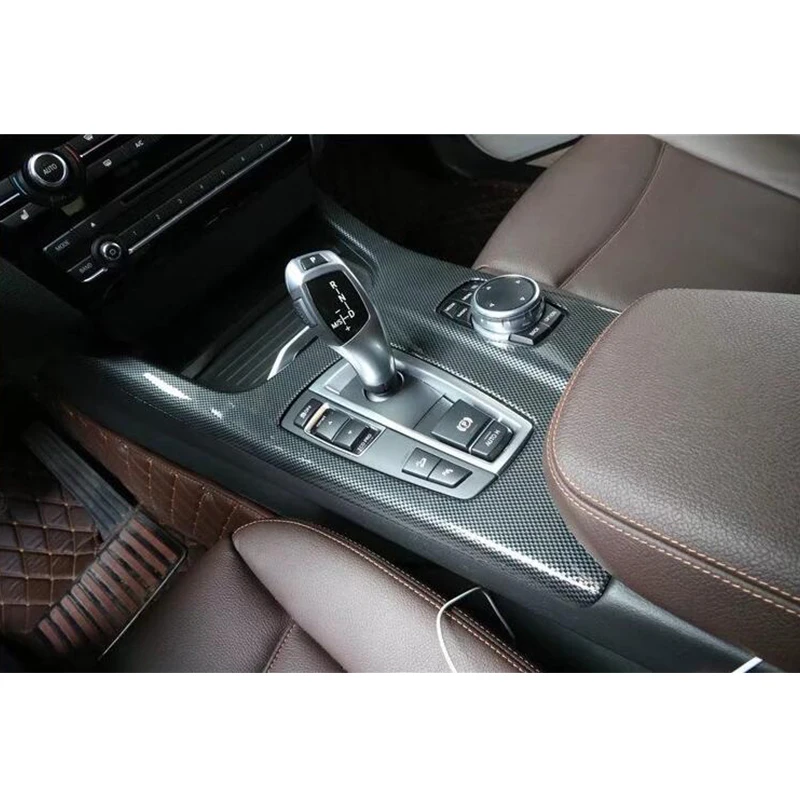 Углеродное волокно Цвет для BMW X3 F25 2011-2017 &amp X4 F26 2015-2017 панель рычага переключения