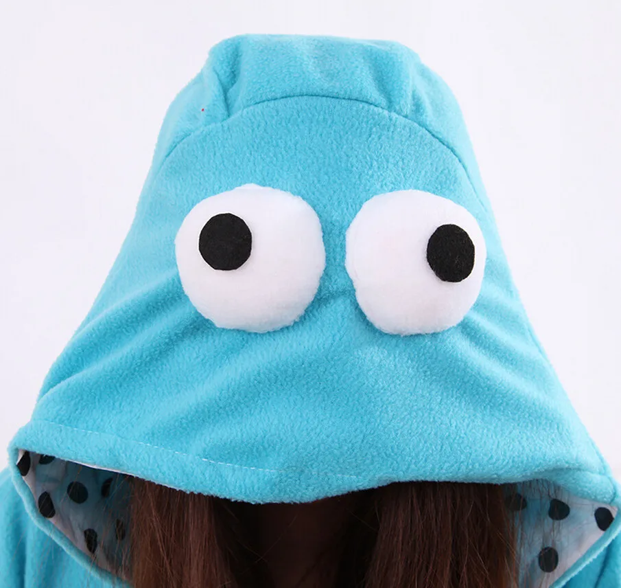 Кигуруми Синий Красный Улица Сезам Пижама комбинезон для взрослых пижамы Аниме