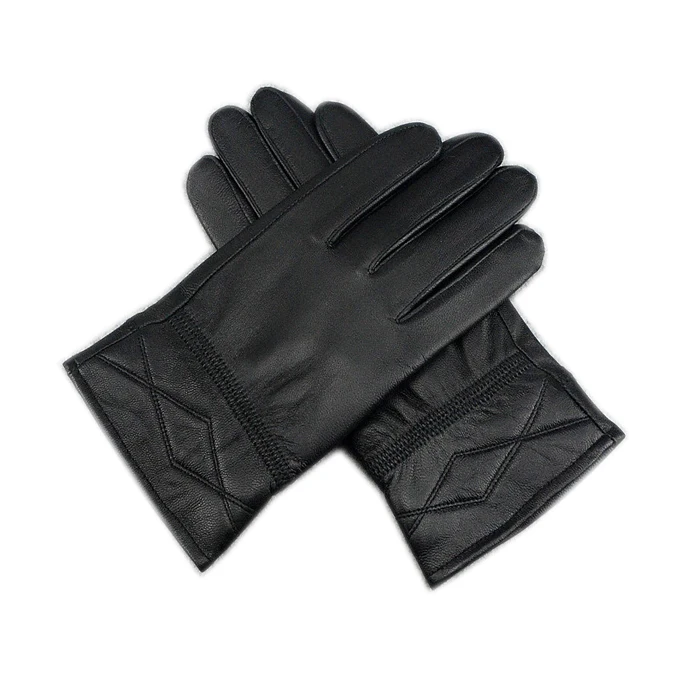 Новый стиль мужские перчатки из овчины осенне зимние теплые натуральной кожи