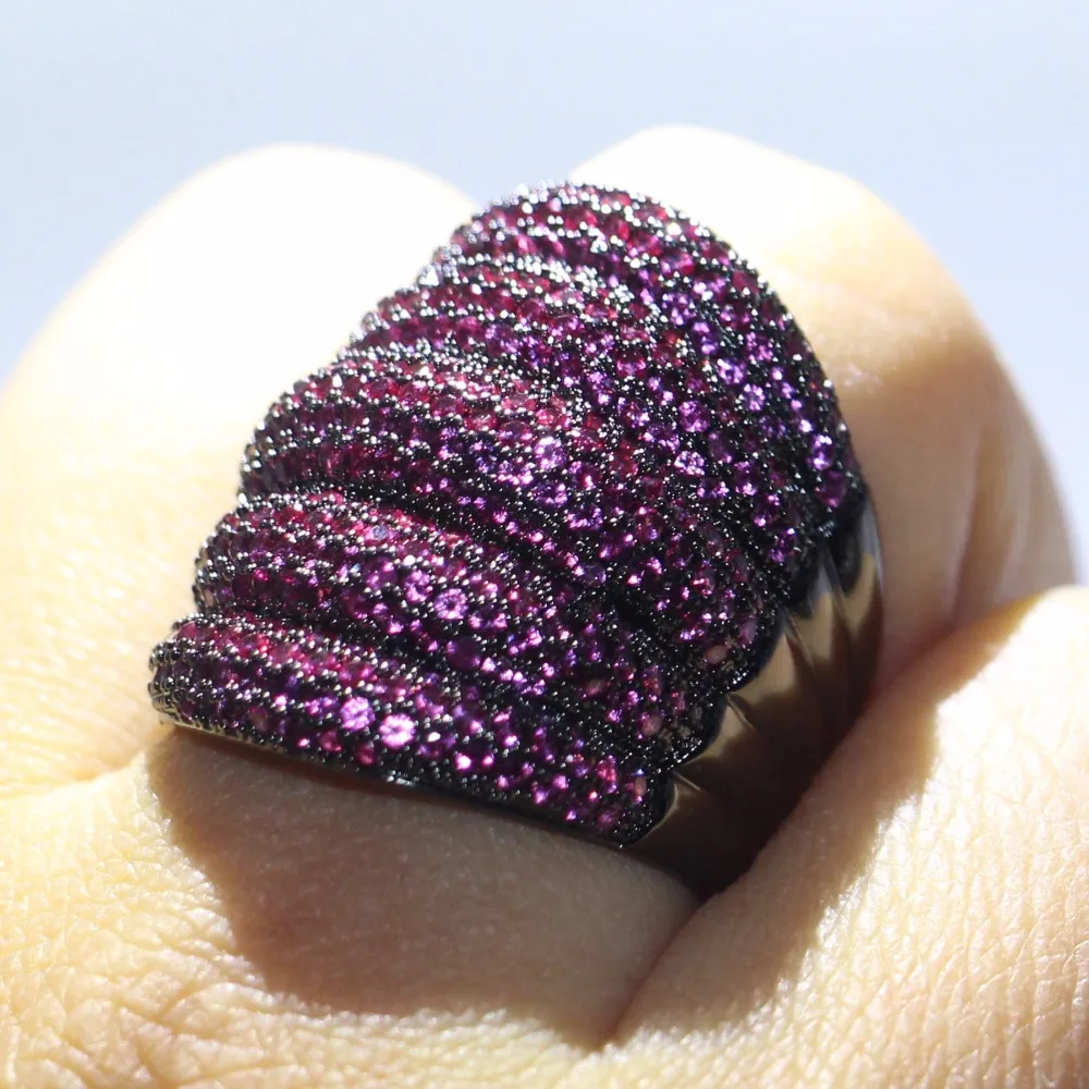 Потрясающее Оригинальное роскошное ювелирное изделие 10KT черное Золотое