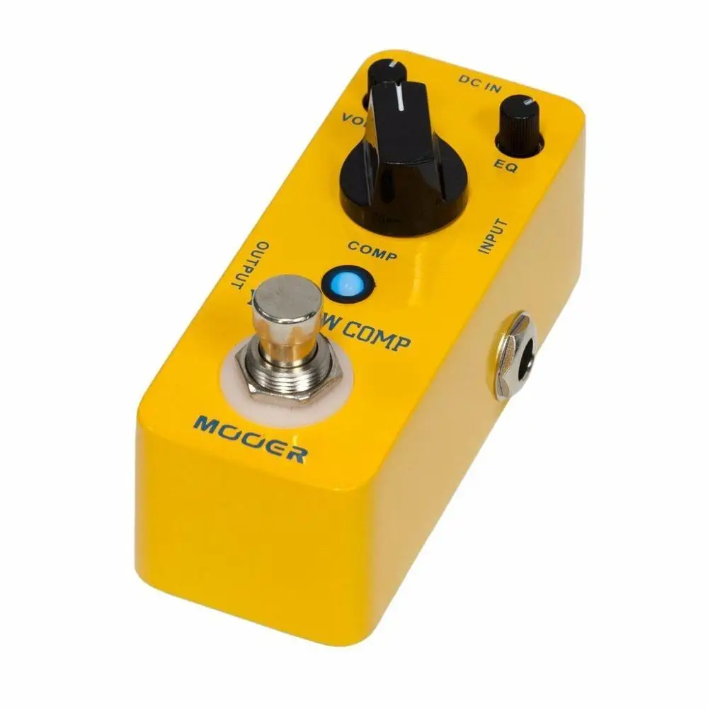Mooer MCS2 желтая Comp микро мини оптический компрессор педаль для электрической