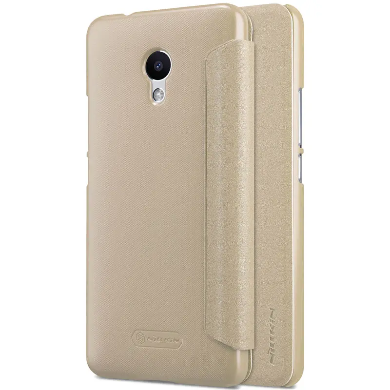 Кожаный чехол книжка для Meizu M5S оригинальный модный флип NILLKIN Sparkle из