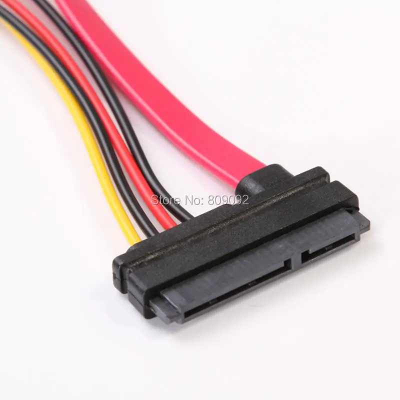 Высококачественный комбинированный Удлинительный кабель 22 Pin Male Female 7 + 15 SATA Data HDD