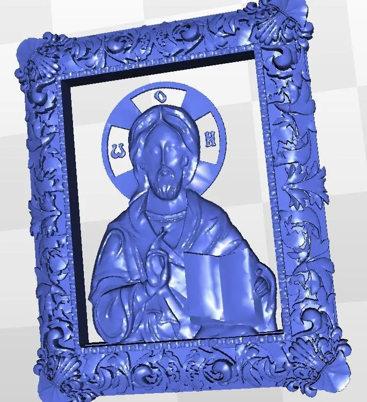 

Icona_Iisus_Hristos relief для ЧПУ в формате STL file 3d