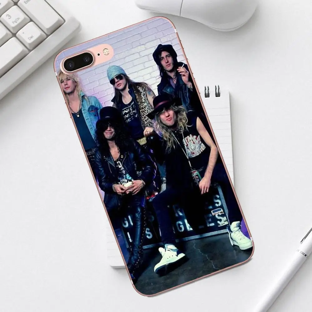 Высокое качество для Galaxy Alpha Core Prime Note 4 5 8 S3 S4 S5 S6 S7 S8 S9 mini edge Plus Guns N Roses Ретро слэш