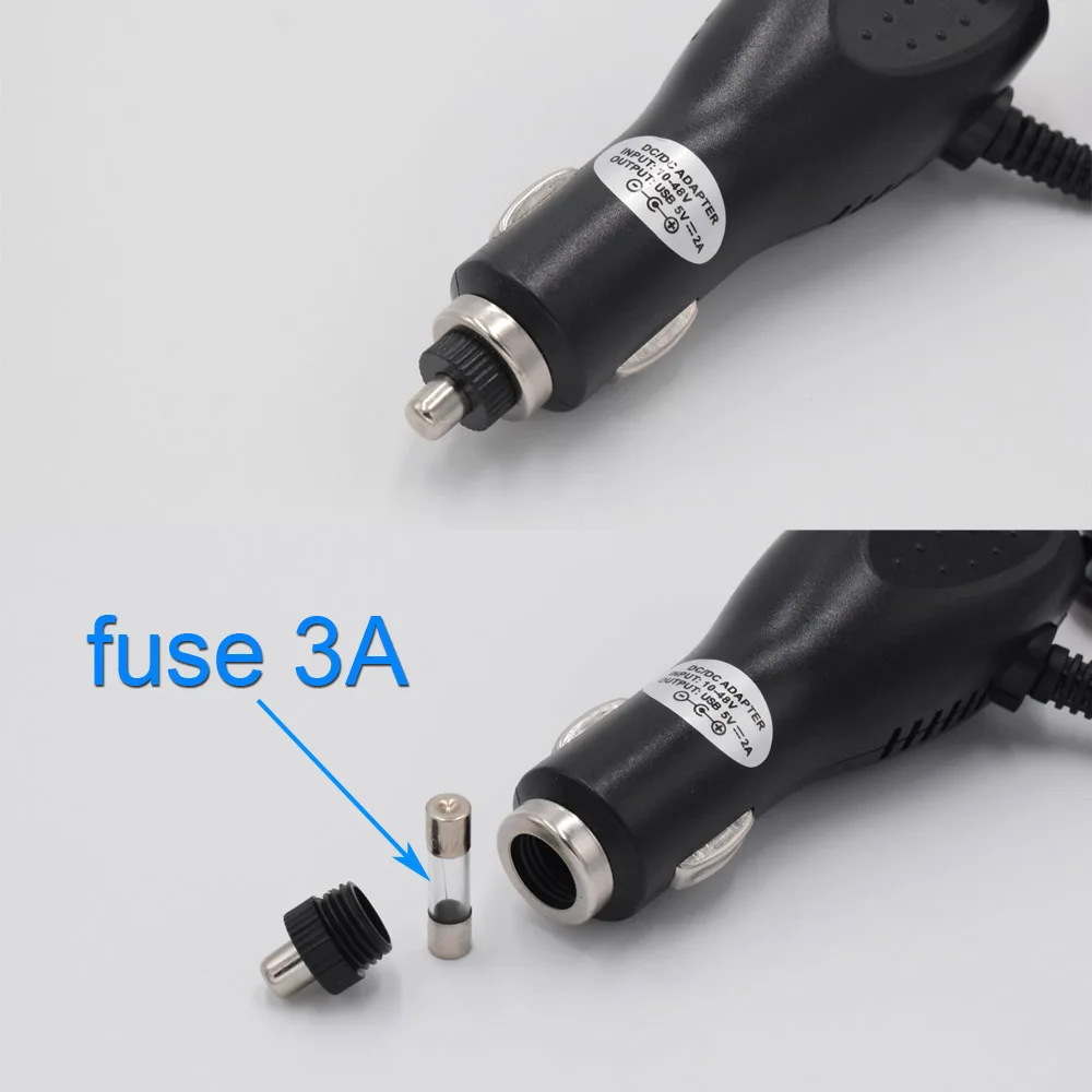Изогнутое автомобильное зарядное устройство mini USB XCGaoon 5 В 2 а с переключателем для