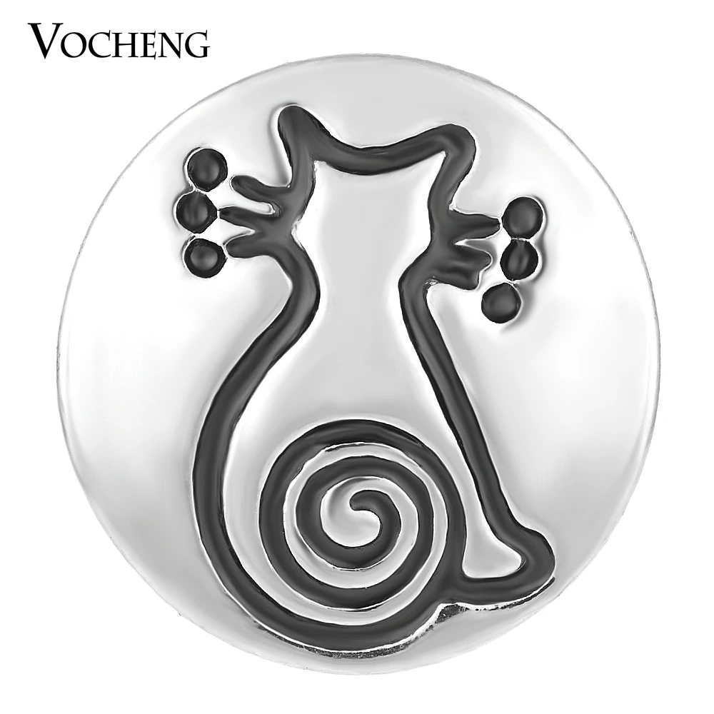 

Vocheng Ginger Snap Sassy Cat 18mm Alloy Charms Vn-1607