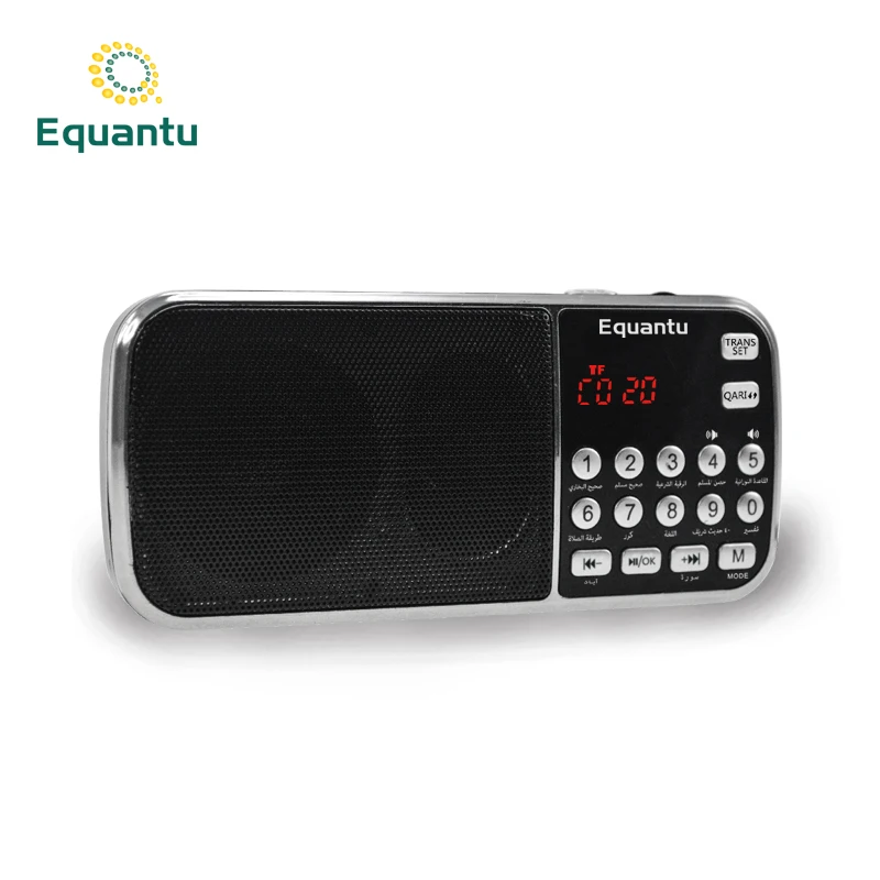 EQUANTU FM радио Коран динамик новый 8 Гб Ayah Reciter дистанционное управление MP3 плеер