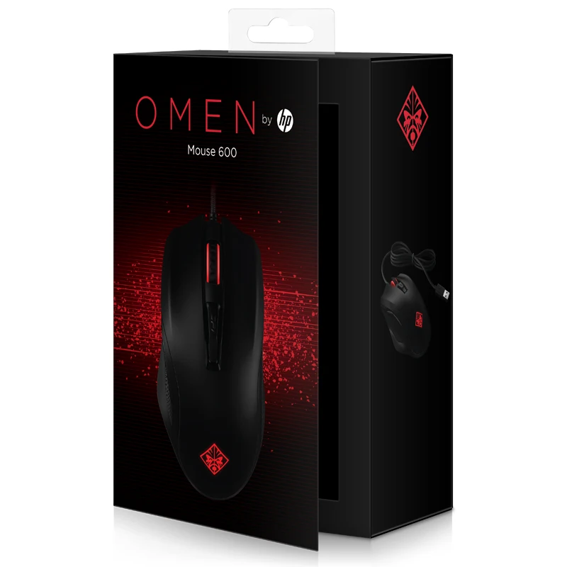 HP OMEN 600 Wired USB Optical Gaming Mouse*6 Buttons*12,000 DPI*12 Colors