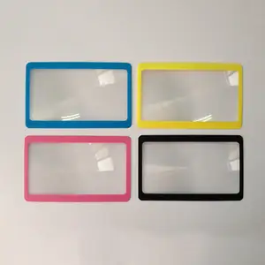 Портативное увеличительное стекло, 3 X, карманное, размер кредитной карты увеличительная линза Френеля * 8,5*5,5 см