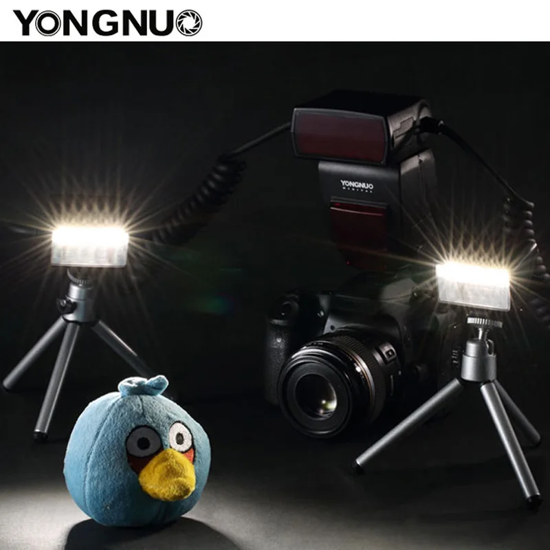 Кольцевой светильник Yongnuo Speedlite макро с двойной головкой для Canon DSLR украшение