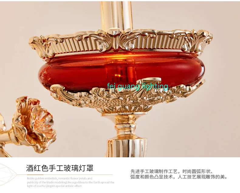 Европейская настенная лампа для гостиной спальни изголовья кровати гостиницы