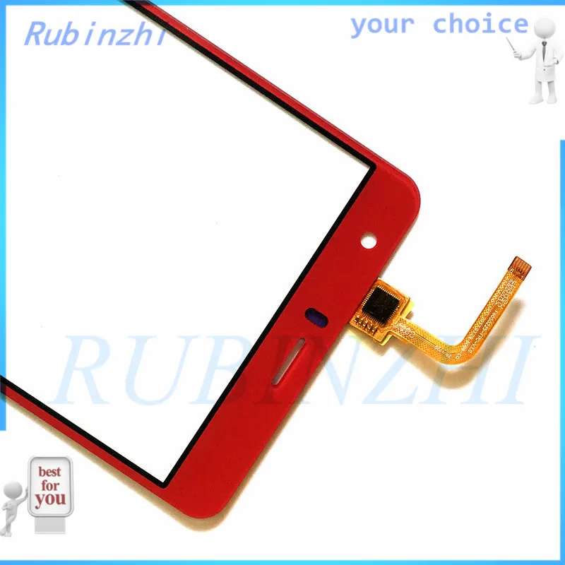 RUBINZHI+ ленты мобильный телефон сенсорный экран панели для BQ BQ-5503 BQ 5503 хороший 2 сенсорный Переднее стекло сенсорный датчик замена