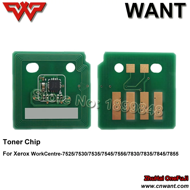 006R01517 006R01520 006R01519 006R01518 тонер картридж чип совместимый для xerox WC 7525/7530/7535/7545 цветной