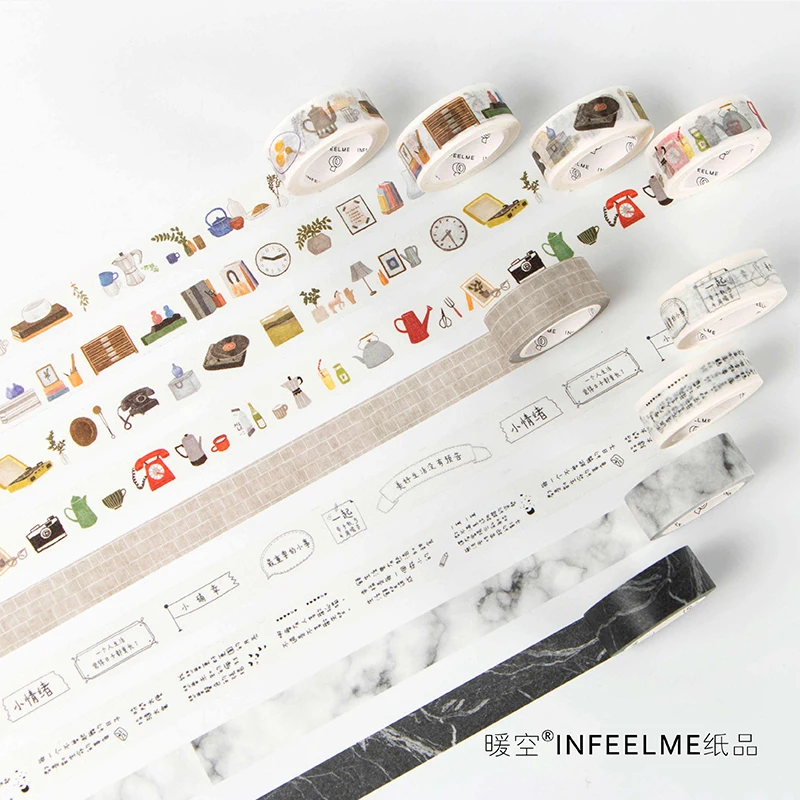 100 Kinds Of Life Craft Washi Tape Scrapbooking Diary Decorative Paper Sticker Gifts Wrapping Masking Cute Stationery|masking tape cute|masking