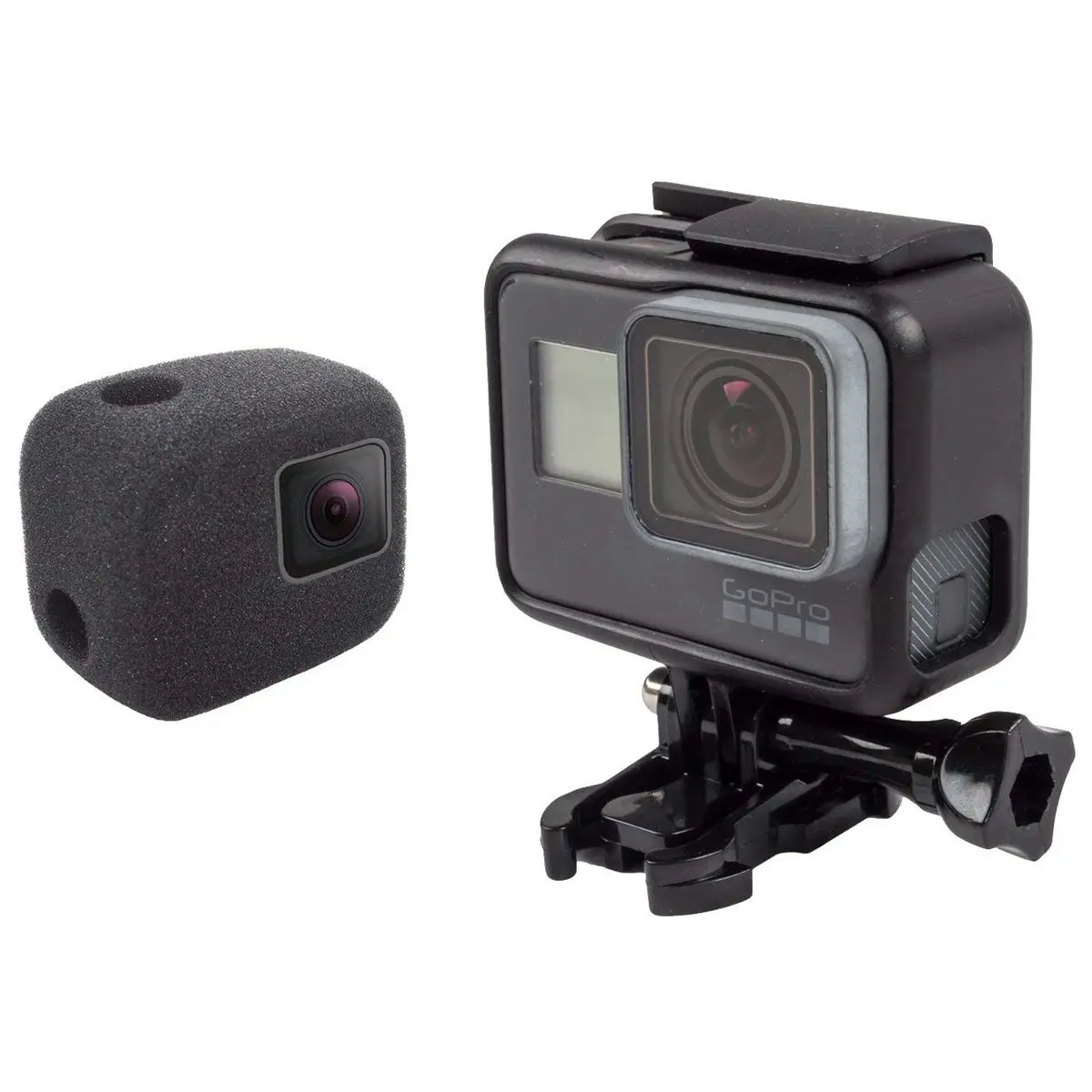 Ветронепроницаемый пенопластовый чехол на лобовое стекло для GoPro Hero 5 6 (2018) черная