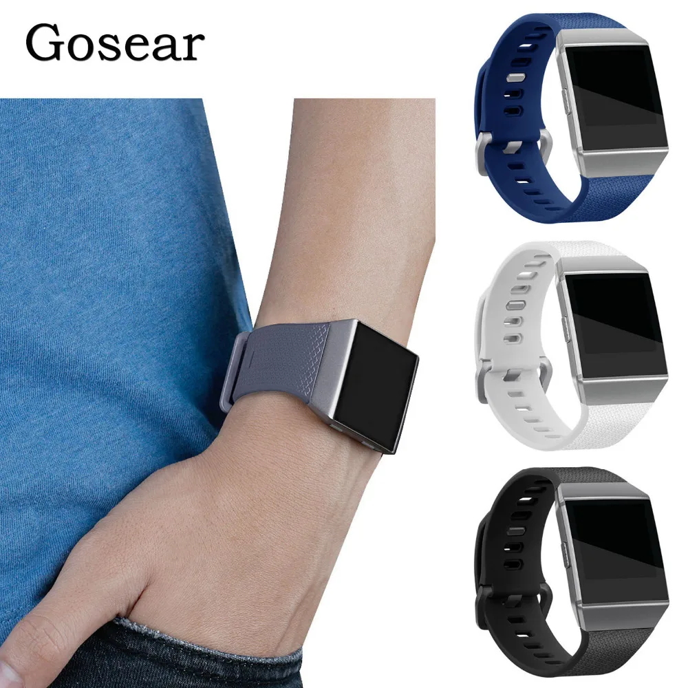 Силиконовый сменный ремешок для часов Gosear смарт браслет Fitbit Fit bit Ionic аксессуары