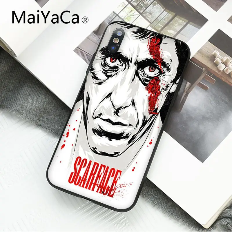 Мужской чехол Scarface Godfather для iphone 12 11 pro MAX 5 5Sx 6 7 7plus 8 8Plus X XS XR Capa|Бамперы| |