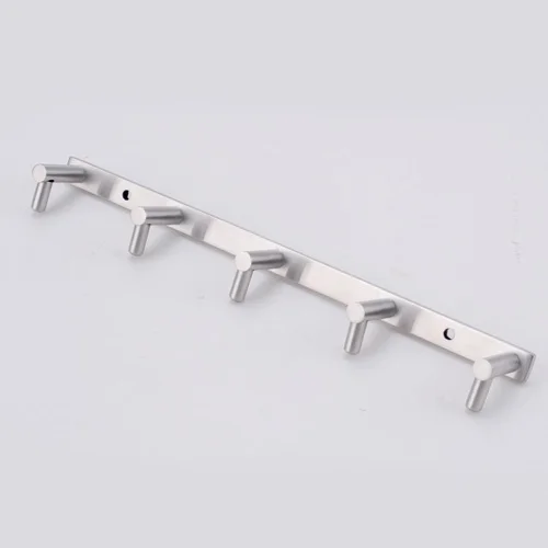 KES A2060D Bathroom Towel Rail/Rack with 5 Hooks Wall Mount Brushed Steel | Обустройство дома