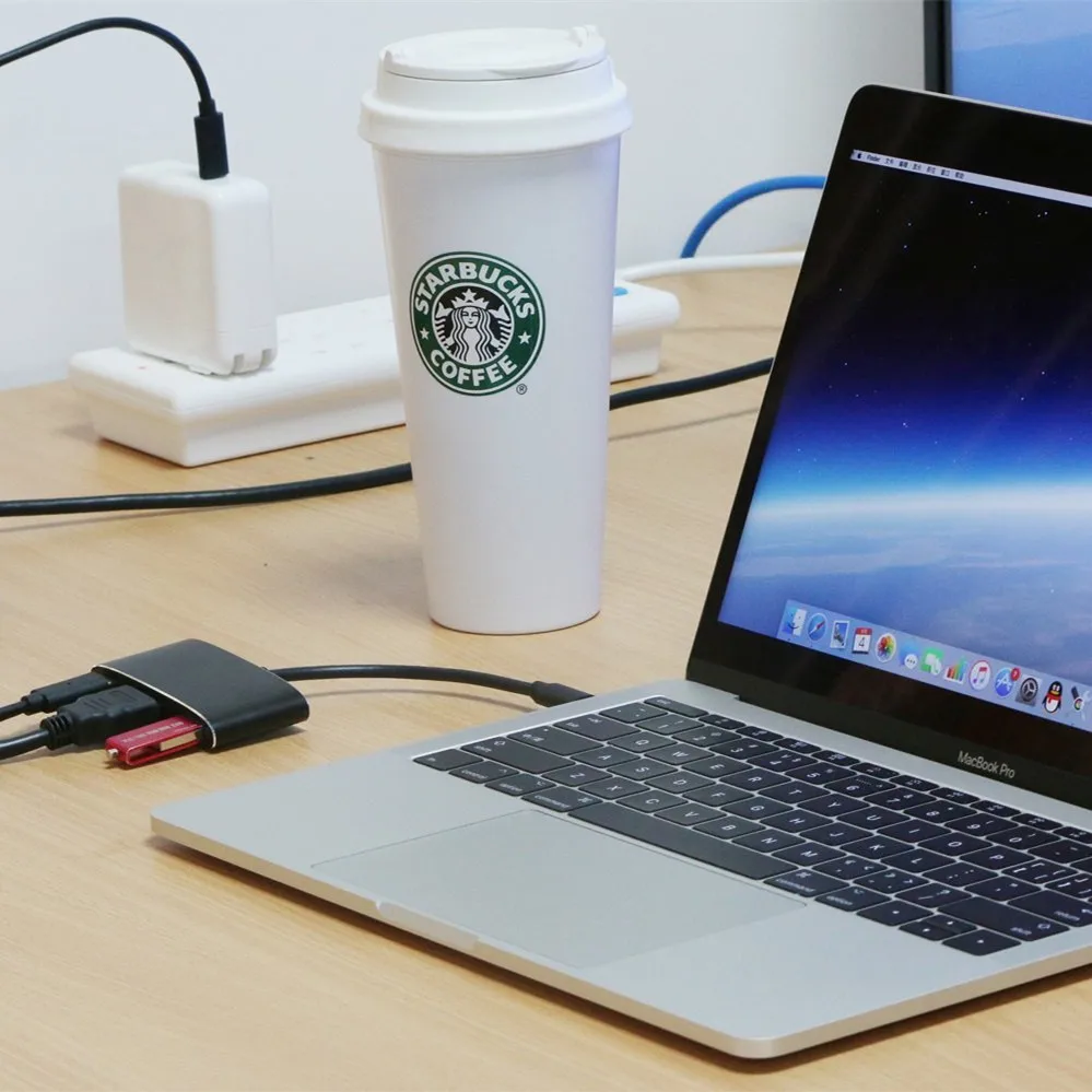 JZYuan USB C 3,1 к HDMI 4 к цифровой AV многопортовый адаптер USB 3,0 Тип C PD концентратор адаптер конвертер для Macbook хромированная книга