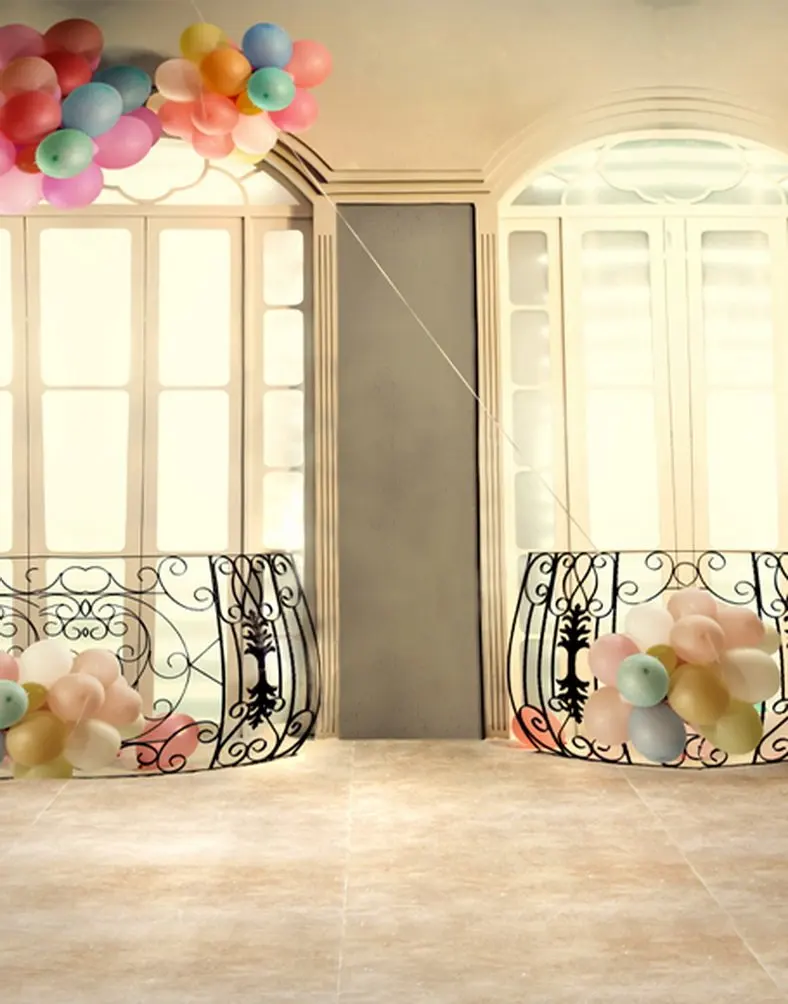 

Room Balloon Photography Backdrops Photo Props Studio Background 5x7ft