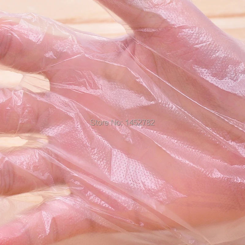 100 шт./лот Экологичные одноразовые перчатки PE для сада дома ресторана барбекю