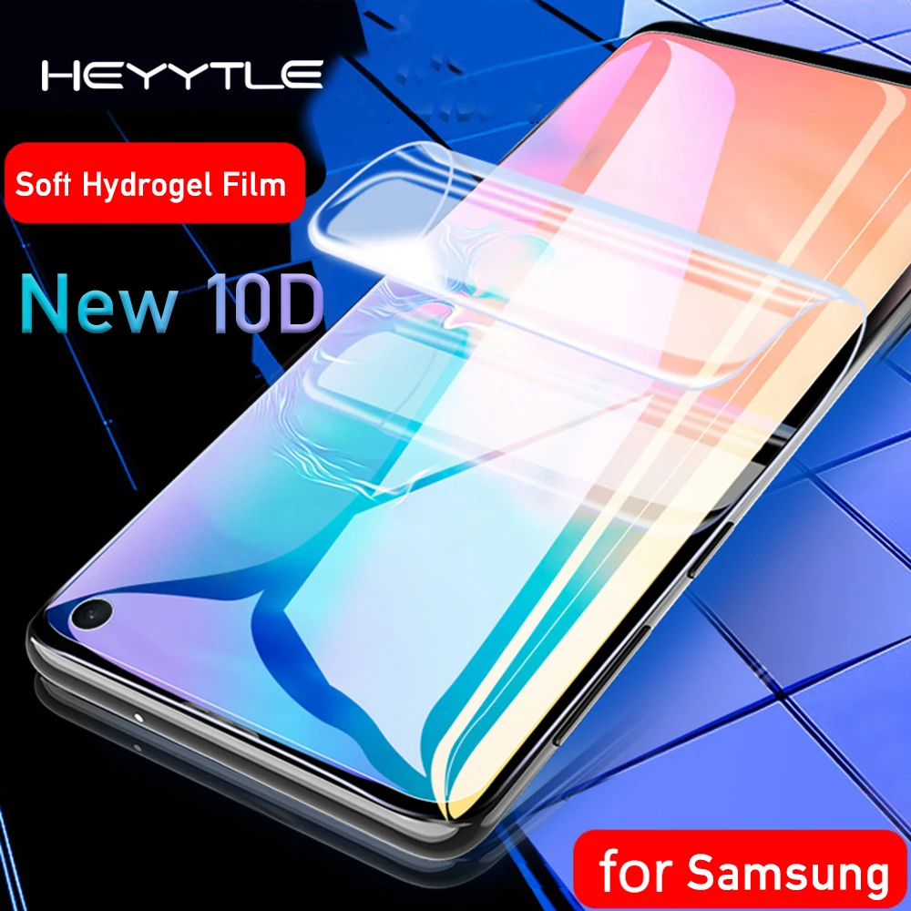 10D мягкая Гидрогелевая Защитная пленка для samsung S10 S9 S8 Plus A6 A8 A9 полная защитная