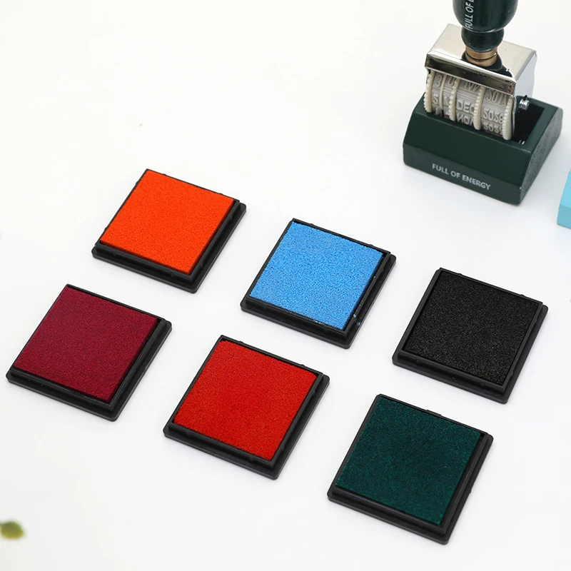 1pc Mini Inkpad Planner Colorful Scrapbooking Stamp Silicone Stamps Wood Paper DIY Card Making Supplies Craft Gift Christmas |