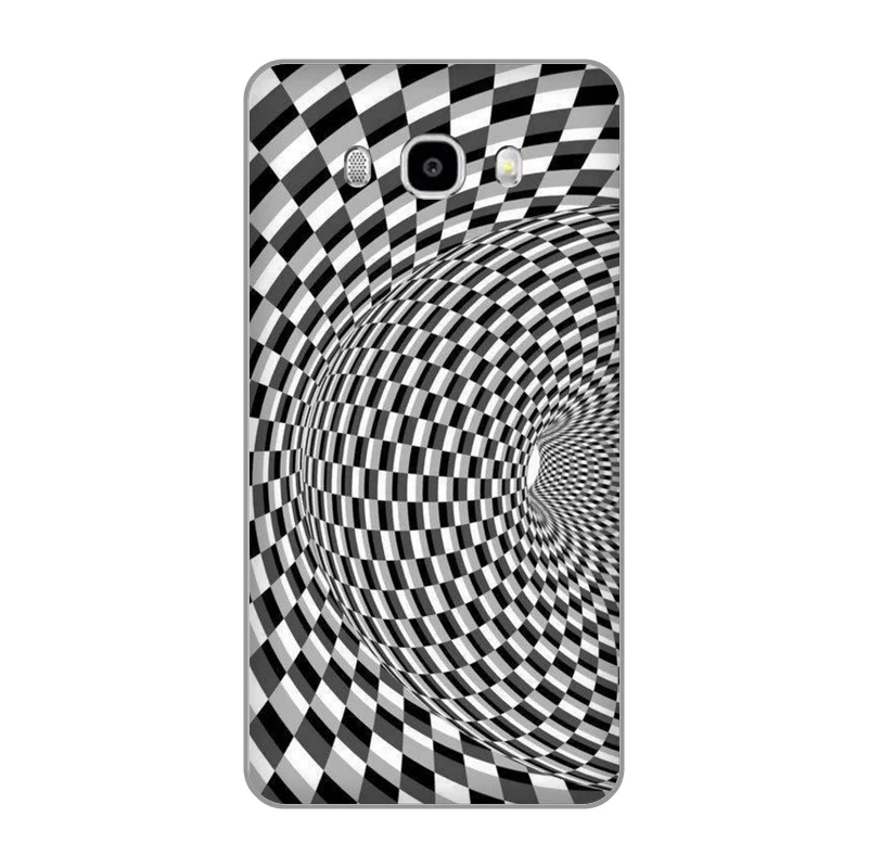 Muller-Lyer Иллюзия меняющийся узор мягкий ТПУ чехол для телефона Samsung Galaxy A3 A5 A7 ON5 ON7