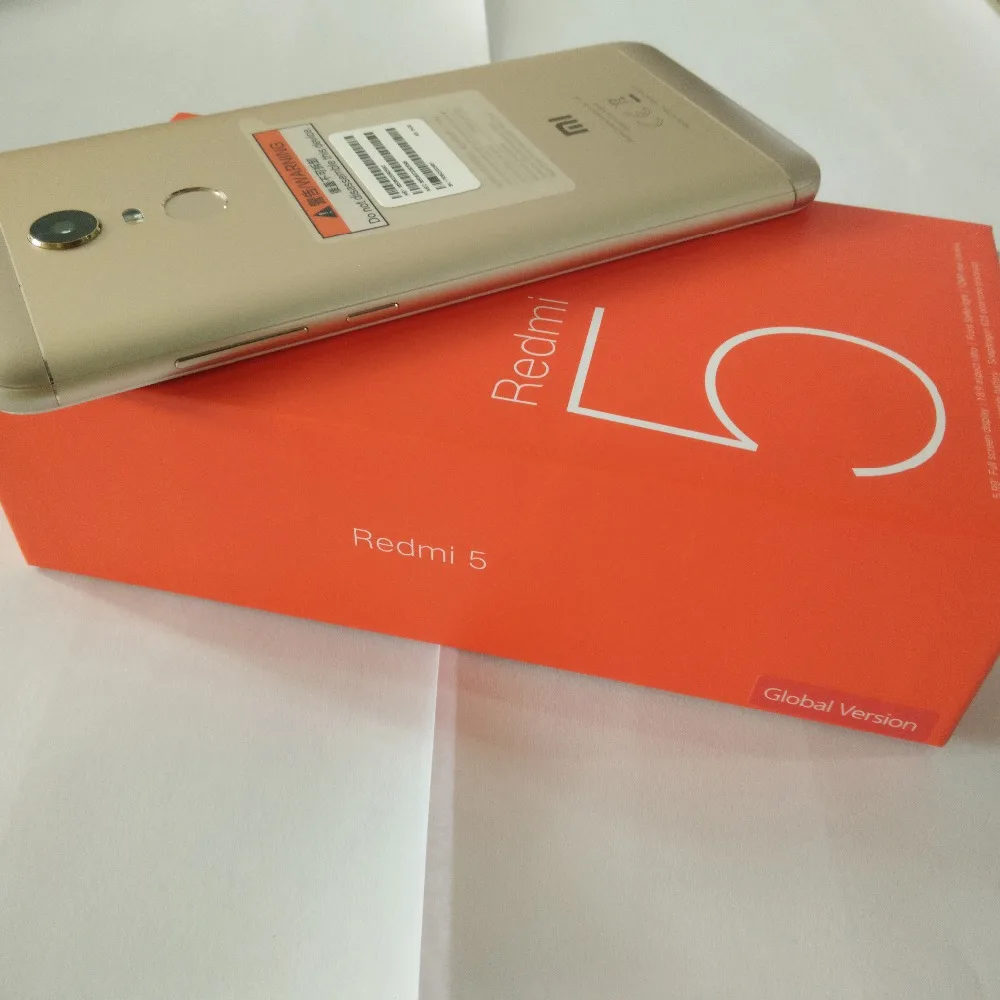 Глобальная версия Xiaomi Redmi 5 3 ГБ 32 Snapdragon 450 Восьмиядерный CPU мобильный телефон 7