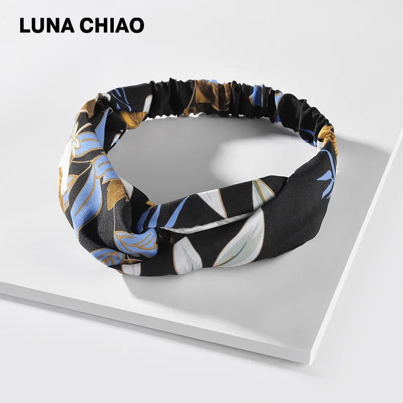 Женские аксессуары для волос LUNA CHIAO тканевые повязки на голову с цветочным