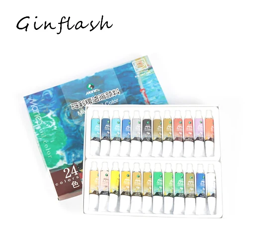 

Professional 12/18/24 colors 12ml each tube Oil color painting pigment colors painting drawing pigments art set supplies