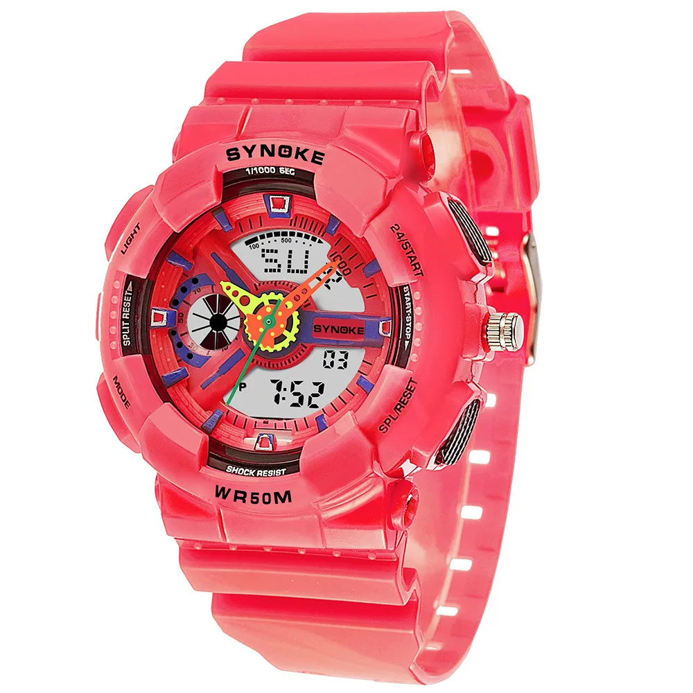 Смарт часы Дети светодиодные цифровые наручные дети мальчики девочки студентов