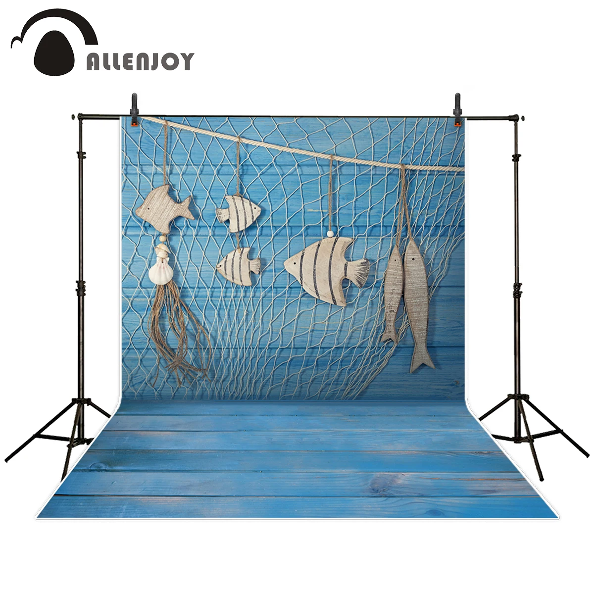 Allenjoy фоны для фотостудии синий деревянный фон фотосъемки новорожденных с милыми