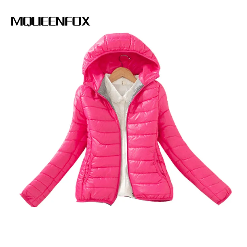 Тонкий светильник базовые куртки 2019 женская зимняя однотонная куртка с