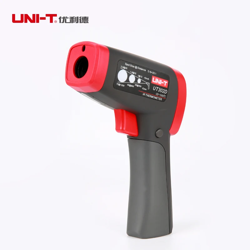

UNI-T UT302A UT302C UT302D Professional LCD Non-Contact Infrared IR Laser Digital Thermometer Temperature Range -32C -450C
